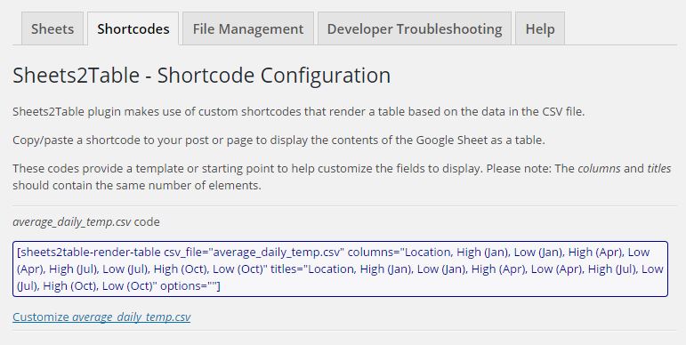 [Settings - Configure the shortcode] (screenshot-3.jpg)