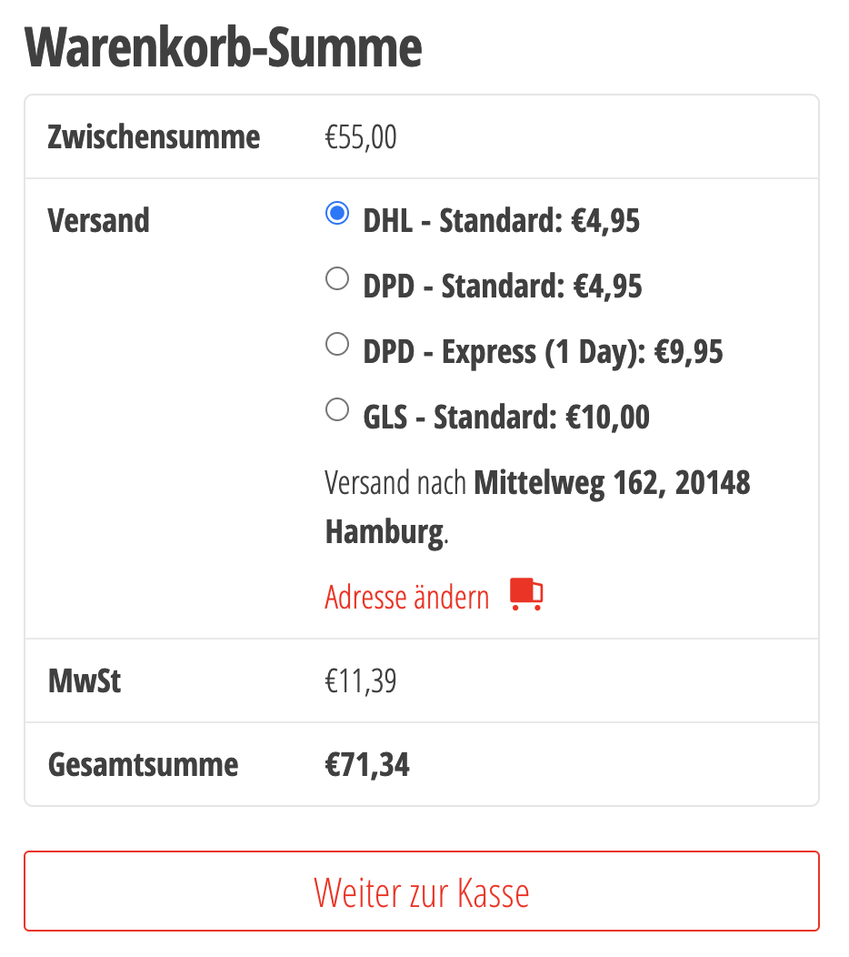 Easy to use interface for creating shipping labels.