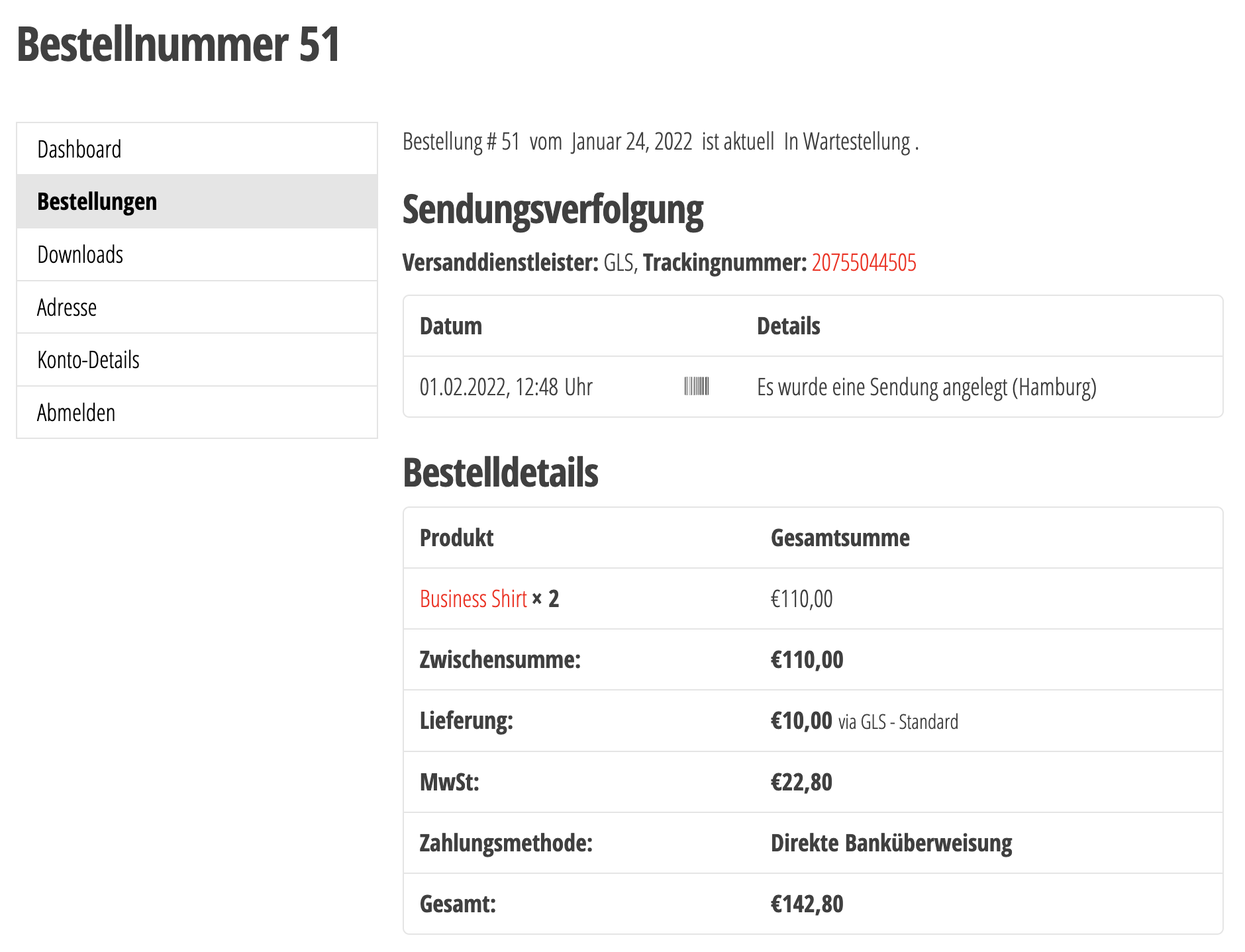 Adjust sender and/or receiver addresses based on your current use case.