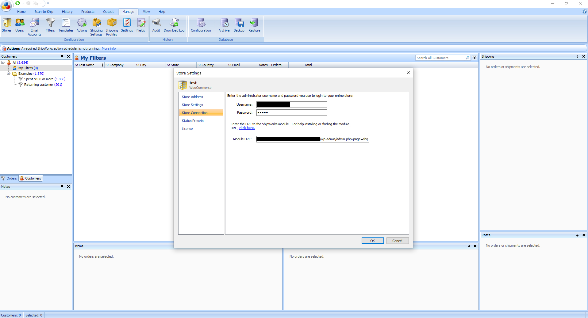 Shipworks Software window - Click on download to download your orders