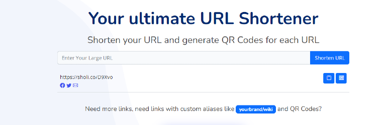 Sholi URL Shortener /assets/screenshot-1.png