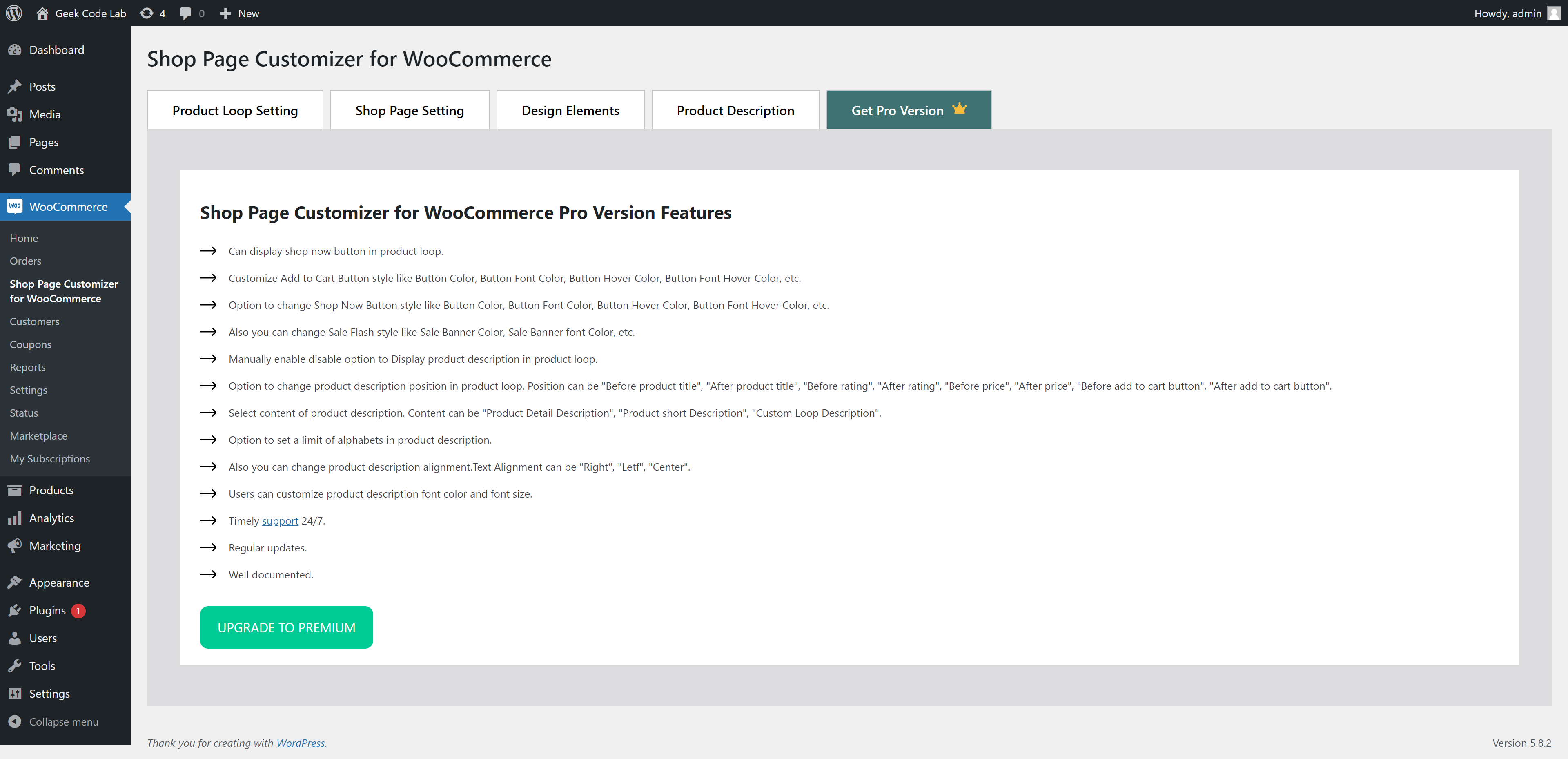Pro Plugin Features