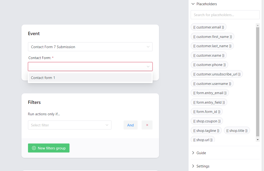You can use Contact Form 7 action to sign up customers for email lists, especially useful for newsletters!