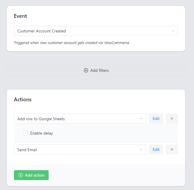 Copy the Google integration token.
