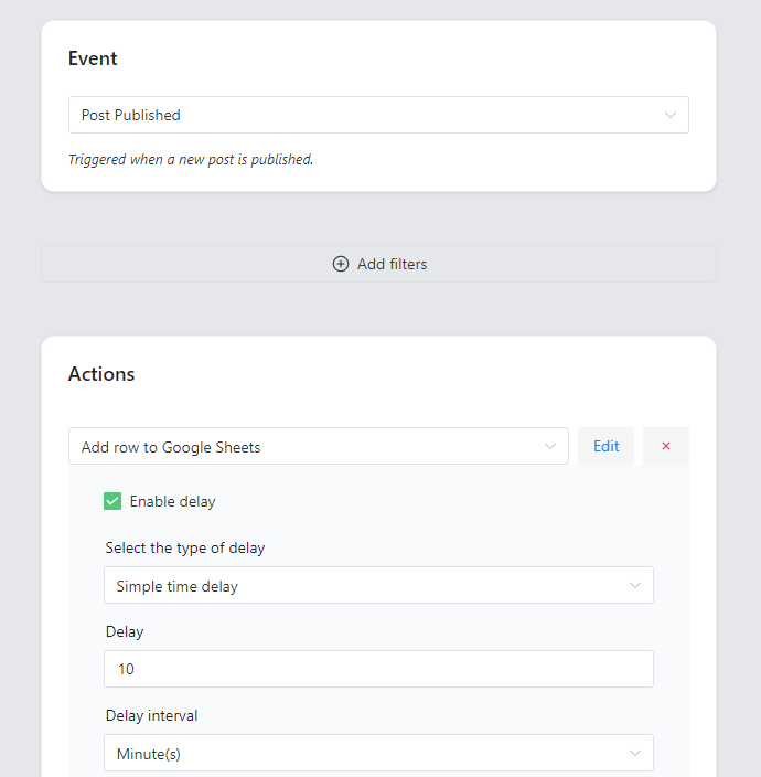 Save the token for the Google Sheets WooCommerce integration with the ShopMagic plugin.