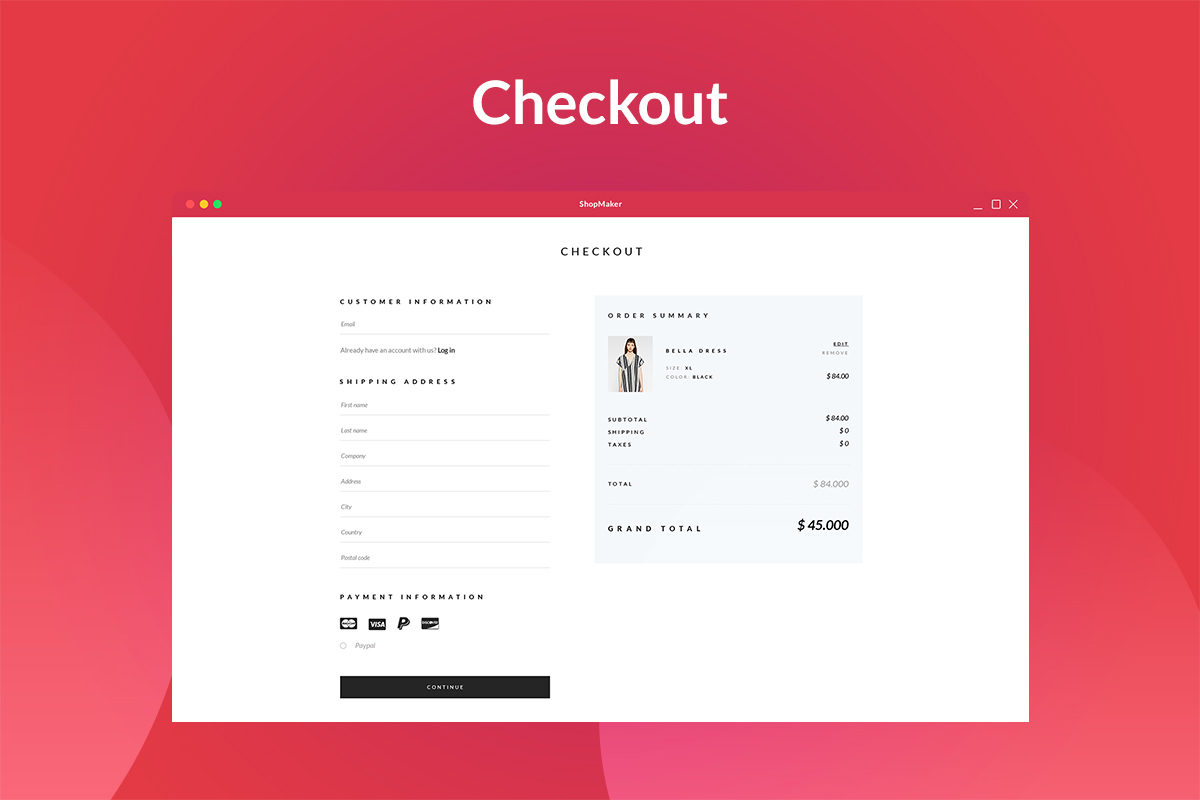 Custom WooCommerce Checkout Elementor Page