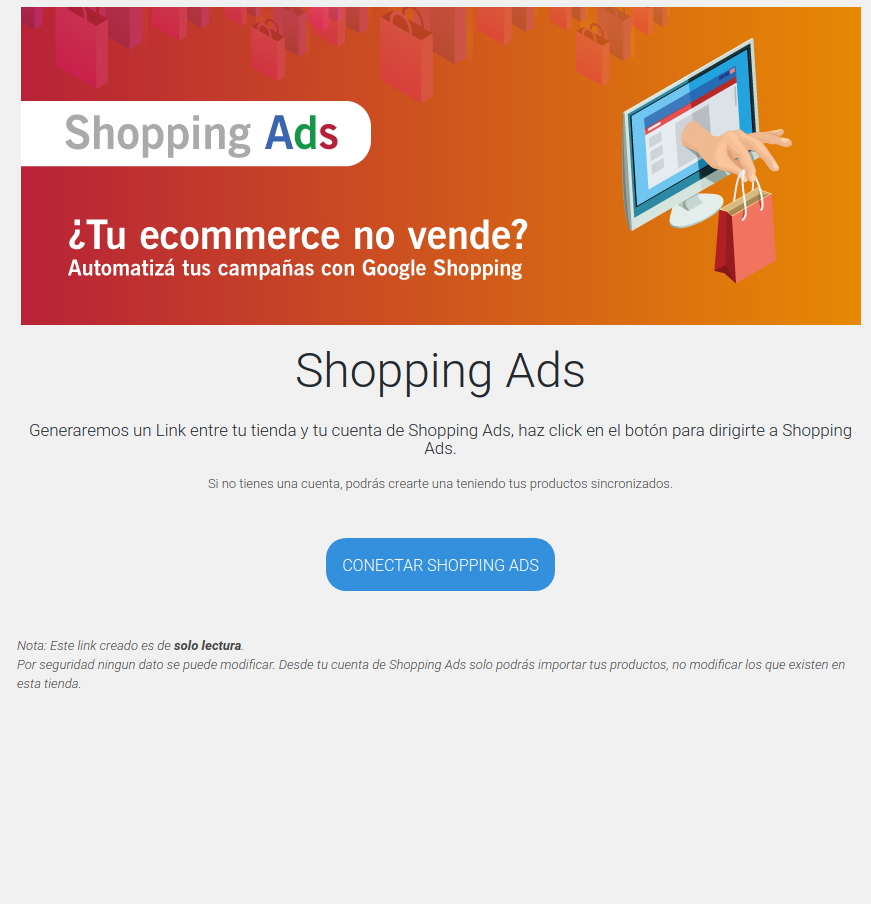 Wordpress Shoppingads Page