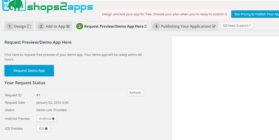 Request demo application and test on real devices