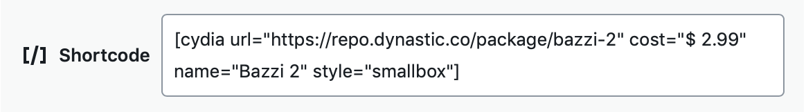 The short code write into post
