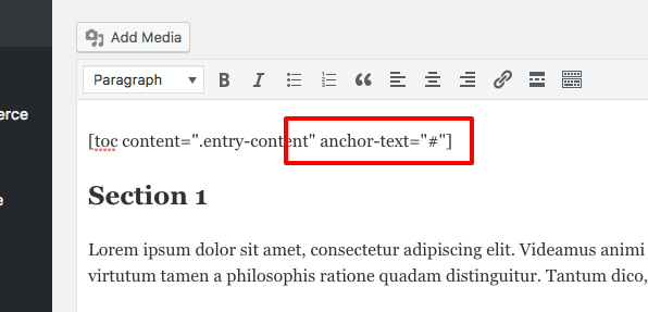 Add the `anchor-text` parameter.