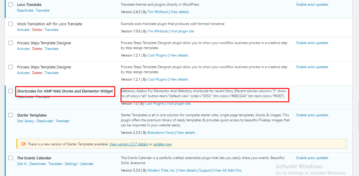 Web Stories Elementor Widget Preview