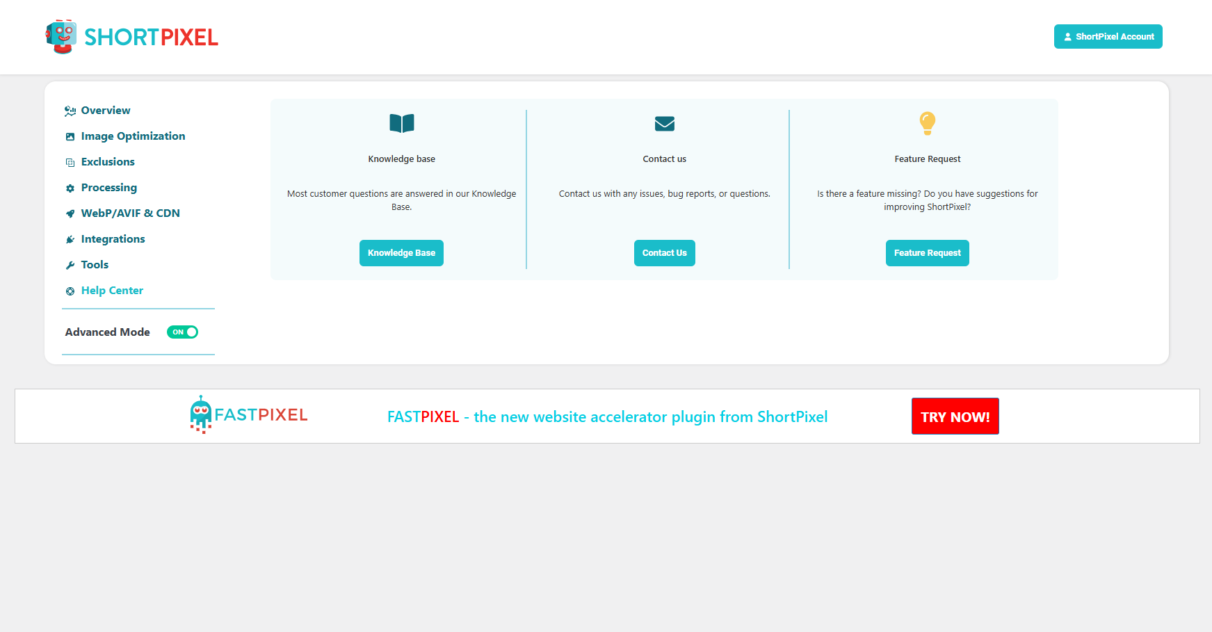 Activate your API key in the plugin Settings. (Settings -> ShortPixel)