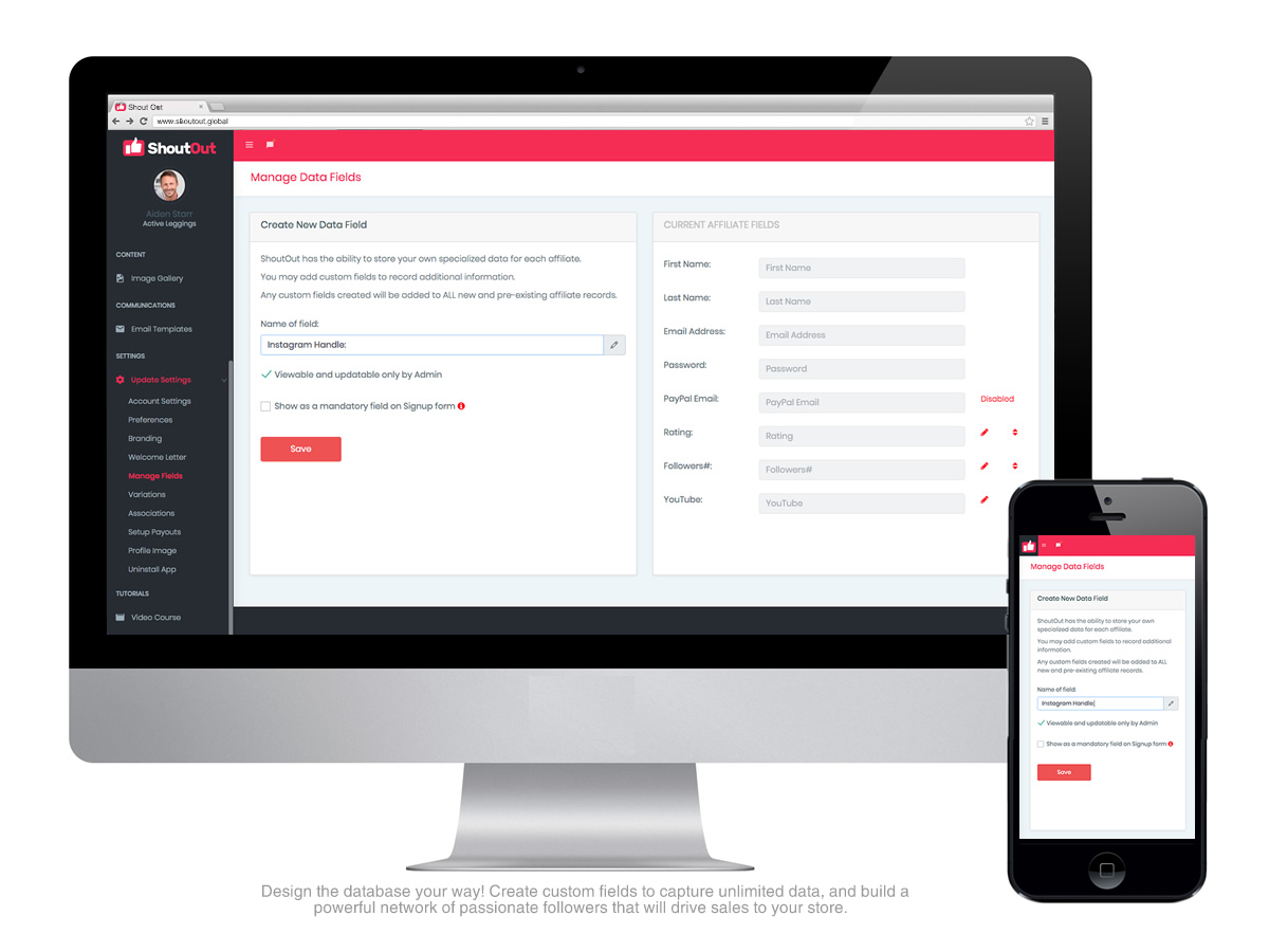 Design the database your way! Create custom fields to capture unlimited data, and build a powerful network of passionate follower that will drive sales to your store. screenshot-9.jpg