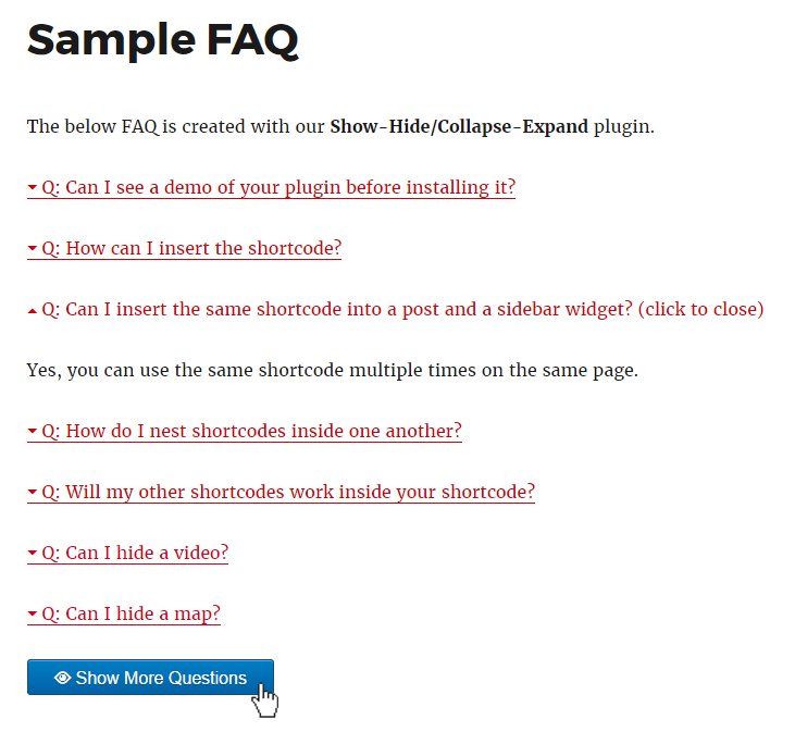 Create an FAQ.