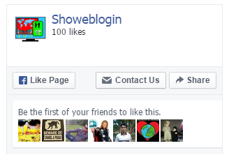 Showeblogin FB Page Like Box without Header cover and stream