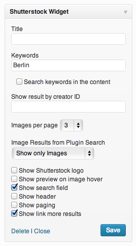 Show as many Shutterstock images in posts, pages and widgets as you like