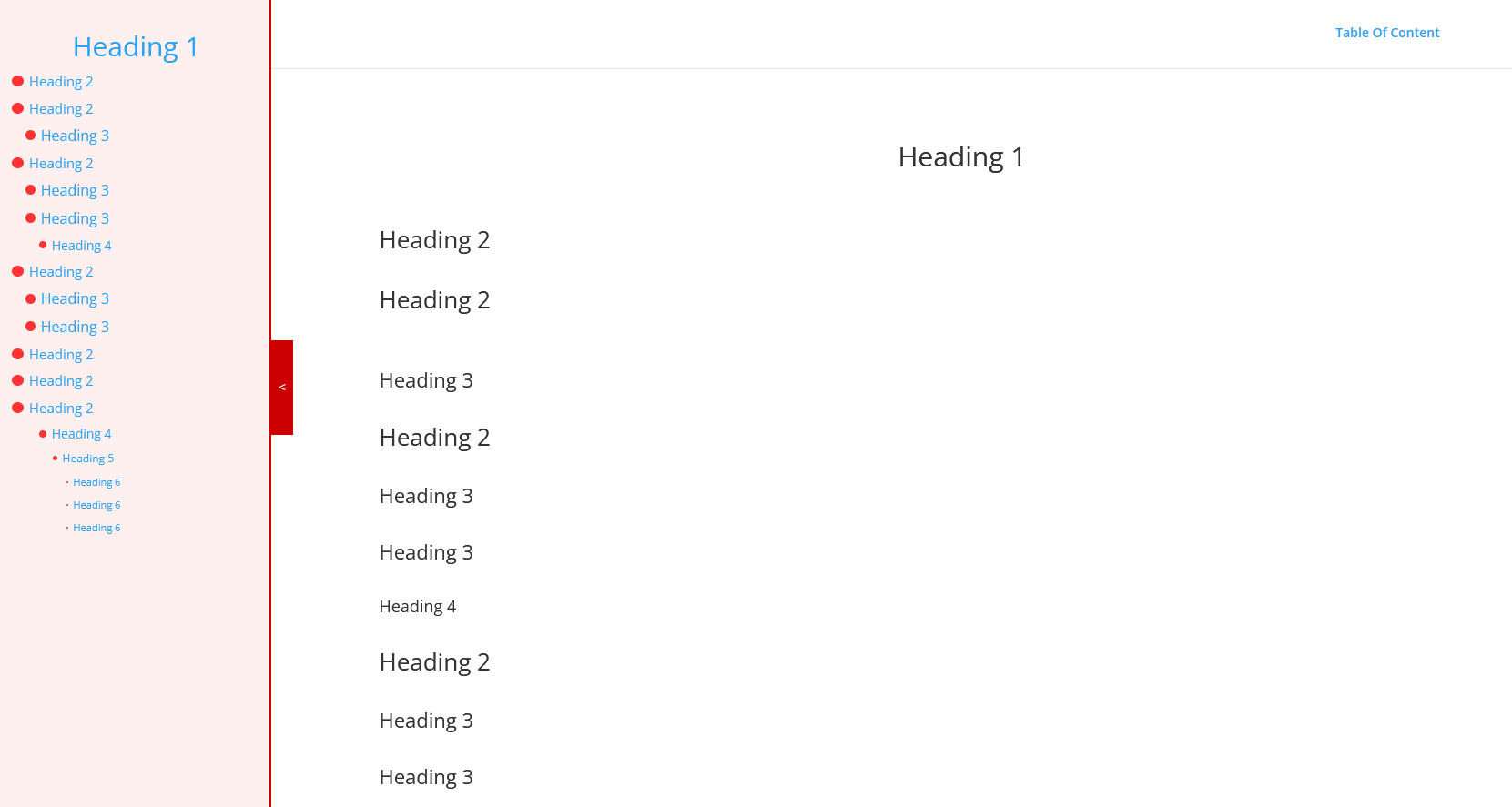 PC view, sidebar open