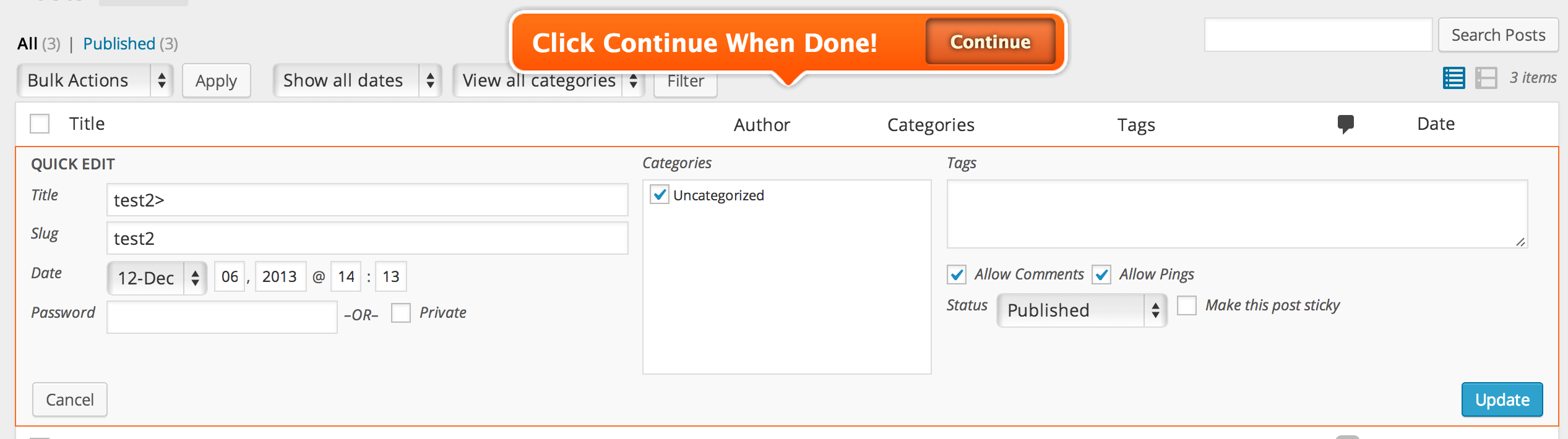 Yet another action requirement by the user is previewed here.
