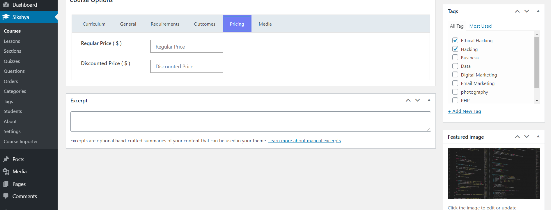 Course List ( Frontend )