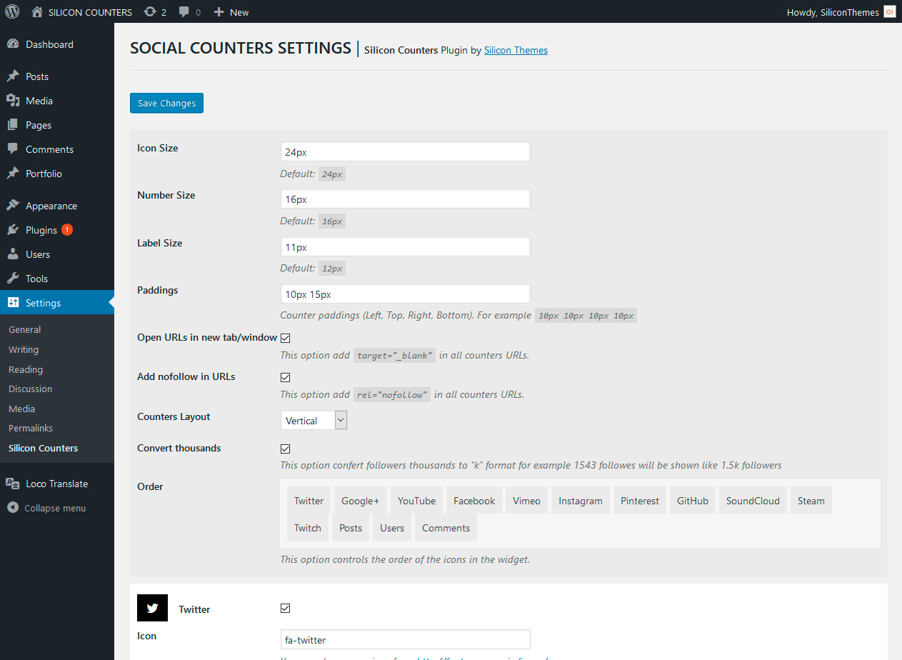General Settings
