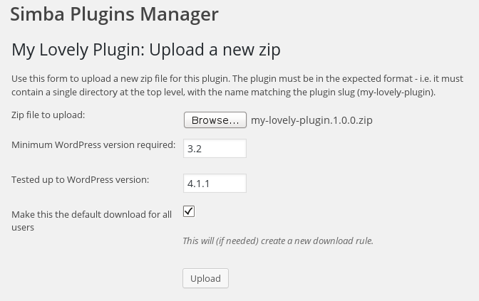 Showing users on your website the plugins that they can download, using a shortcode