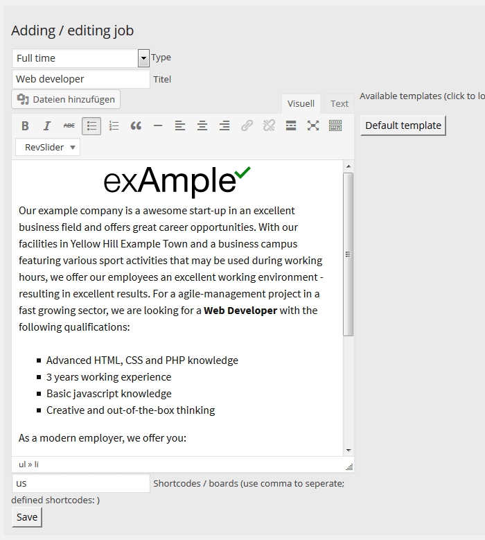 Use templates to improve and speed up your human resource process