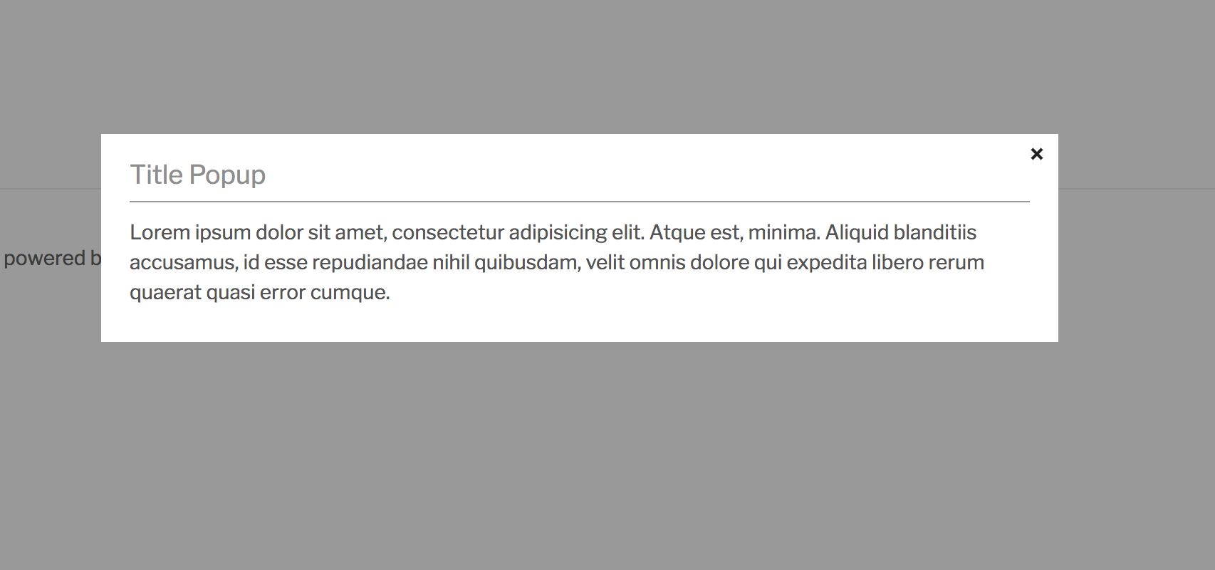 This is frontend view
