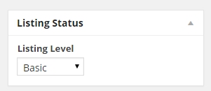 You can choose between basic and premium listings.
