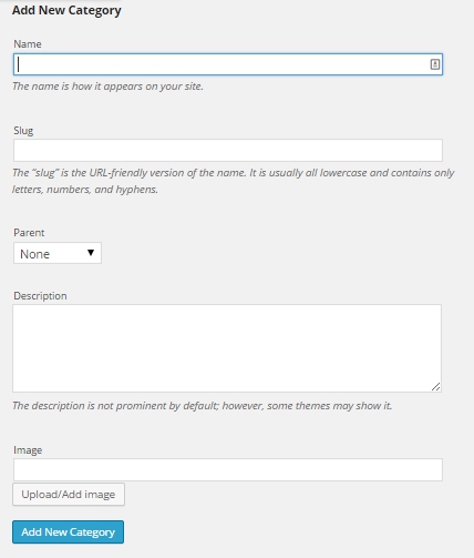 Use HTML in the category descriptions and add an image to the category archive pages.