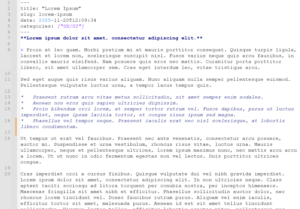 Example Markdown file with generated YAML front matter.