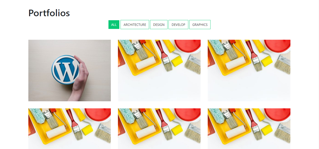 Portfolio Preview Page.
