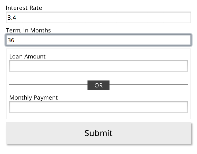 Enter the term, in months