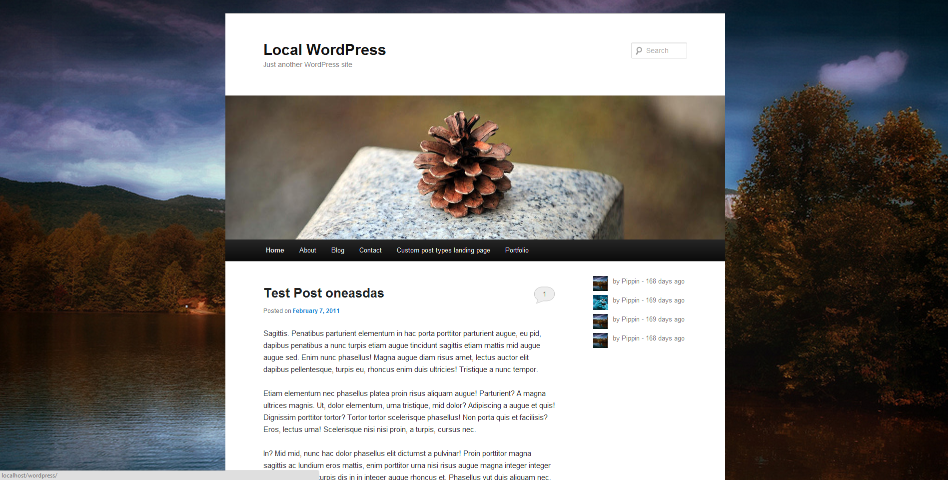 Sample frontend