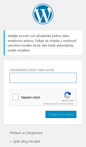 New password