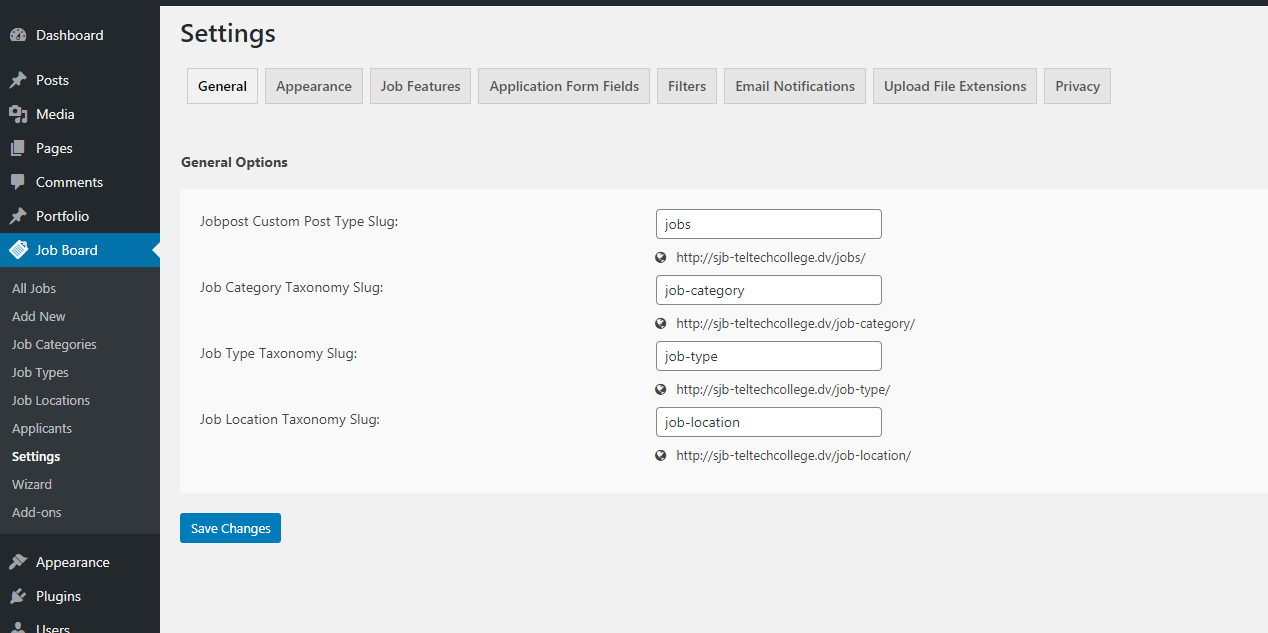 **Modern Job Listing Grid View** - Modified layout of job listing grid view.