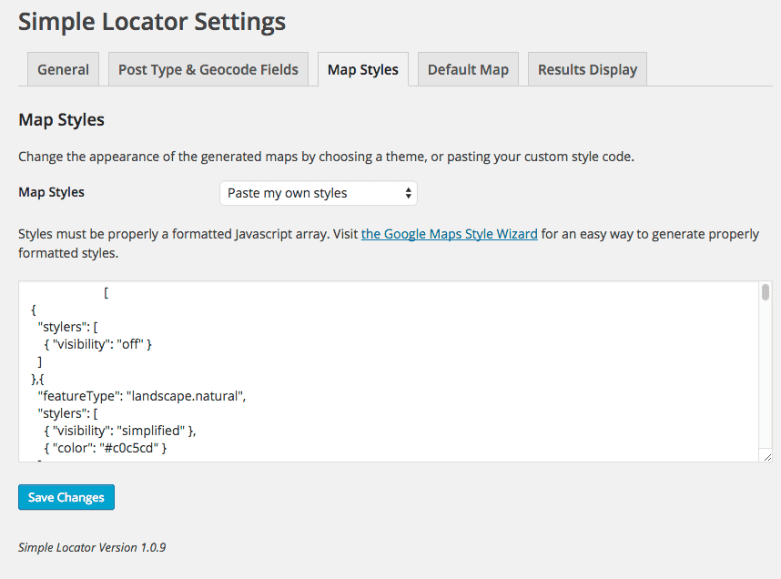 Optionally show a default map on page load, with a custom location. Additionally, results can be set to show automatically on page load if the user's device or browser has geolocation capabilities. If the user doesn't, or they deny location access, the default map will show if set to.