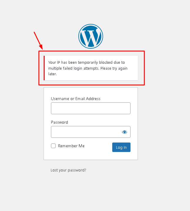 Login attempt blocking
