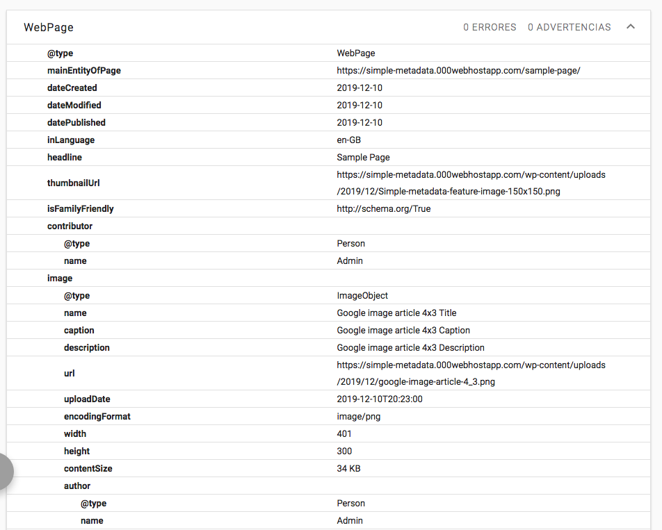 Page metadata 1