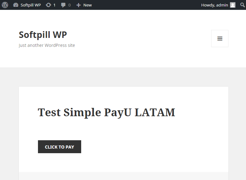 Simple PayU LATAM front-end payment form button
