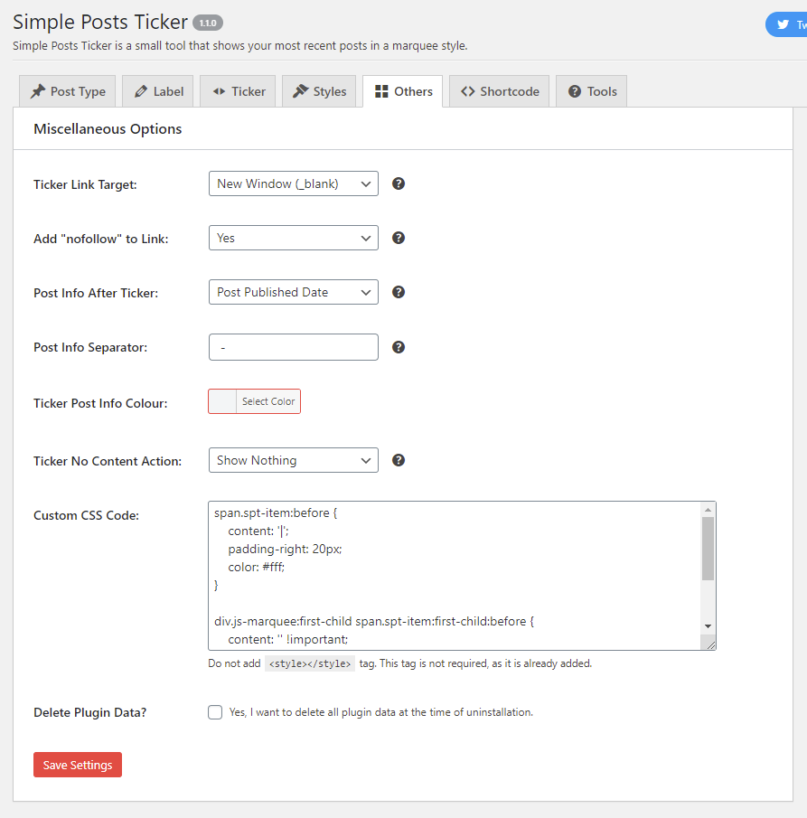 Others Settings