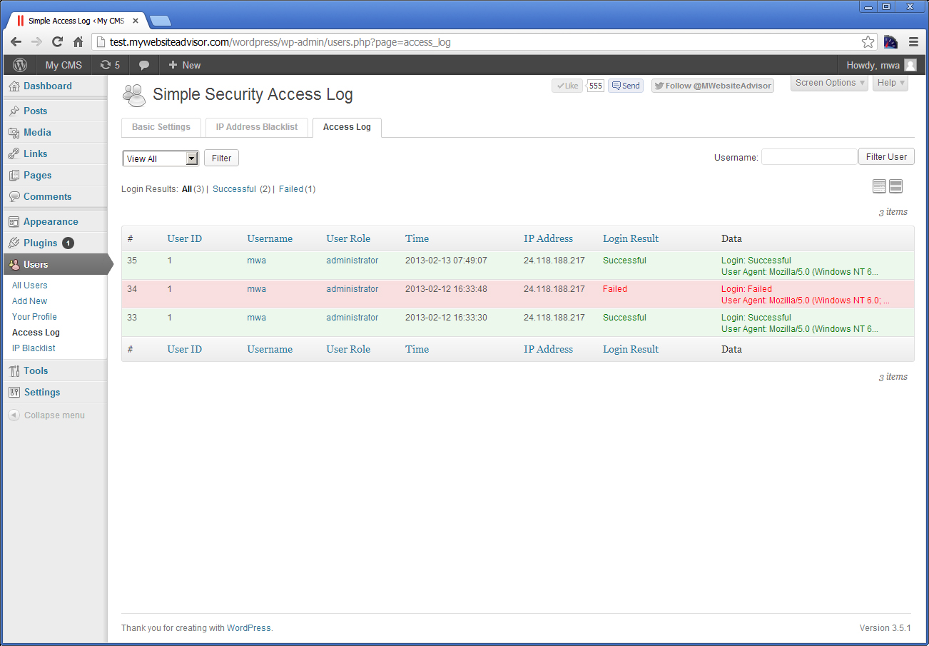 Access Log