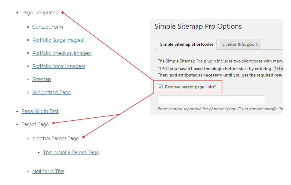 Enable tabbed sitemap with each post type displayed in a separate tab.