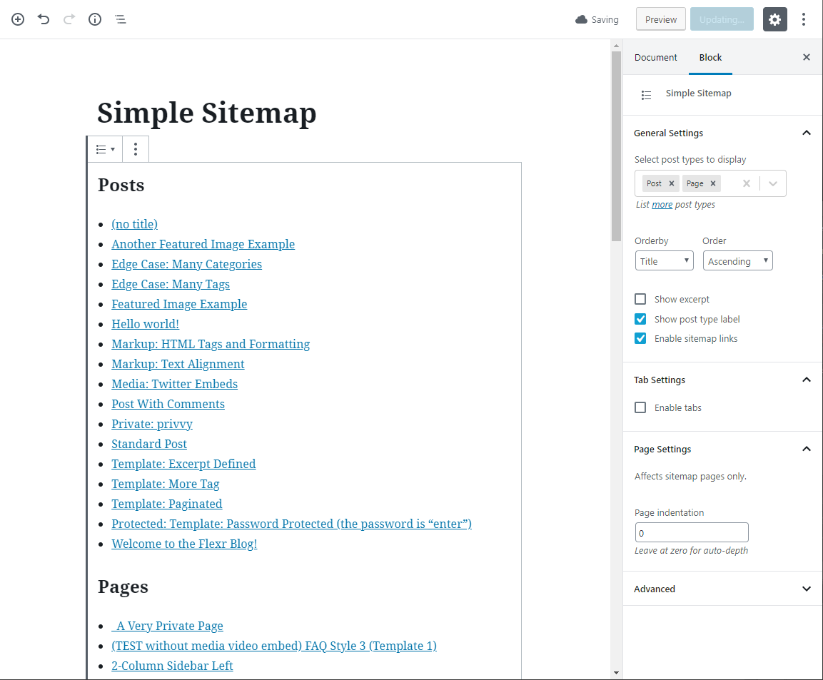 Responsive sitemap tabs render great on mobile devices or at narrow browser widths. [Pro]