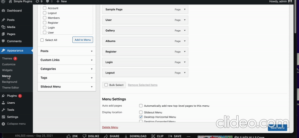 Setup Slide-out Menu