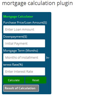 Calculator interface