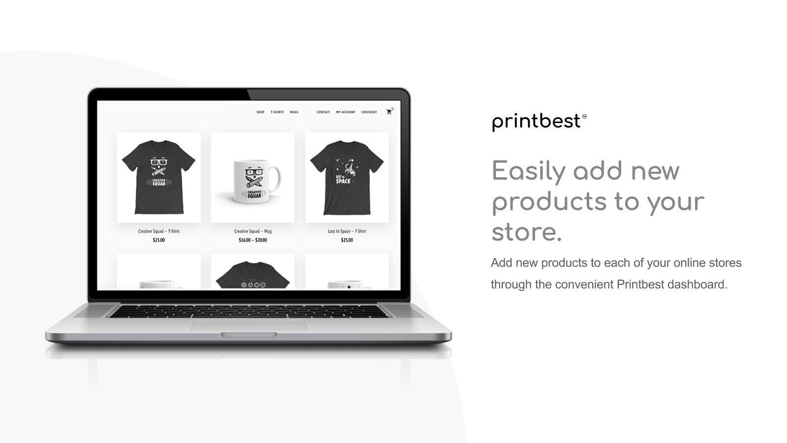 Add products to your store.