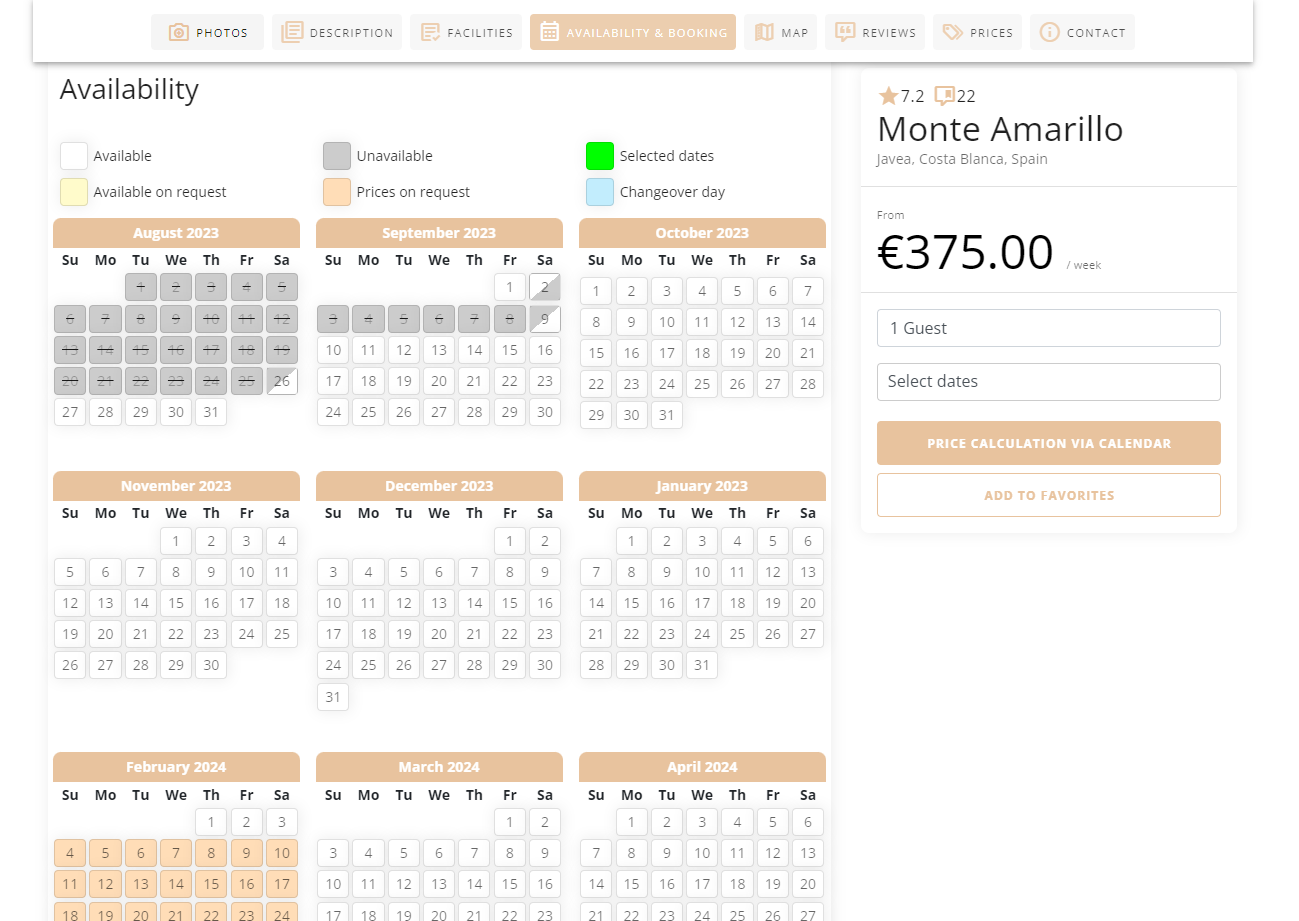 Interactive availability calendar. screenshot-3.png