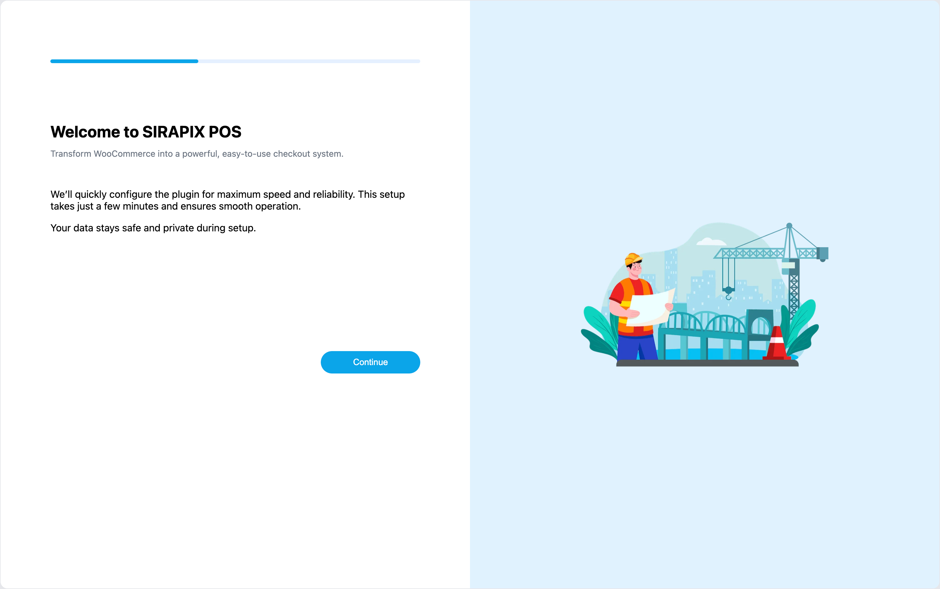 SIRAPIX POS Onboarding with setup instructions and configuration.