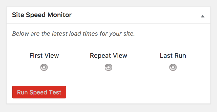 Site Speed Monitor - Admin Dashboard Widget (test in progress)