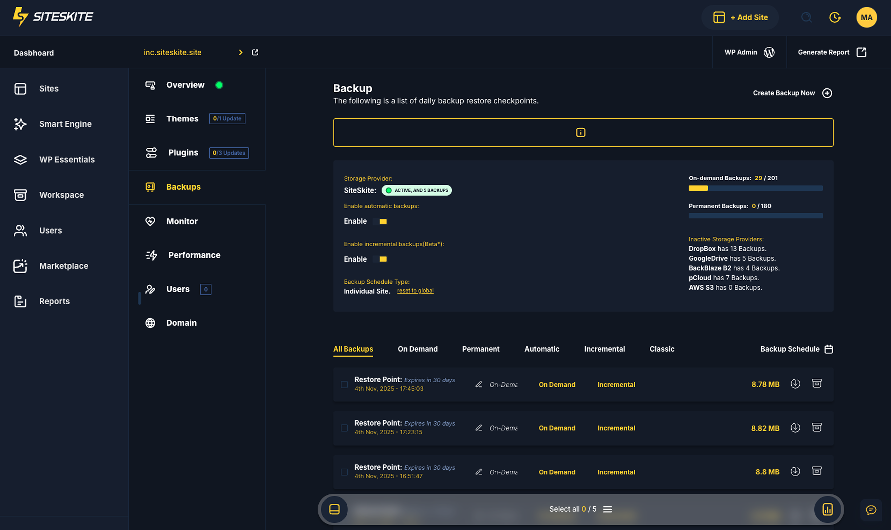Core Web Vitals performance
